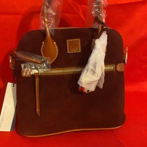 Dooney and Bourke suede Domed Satchel